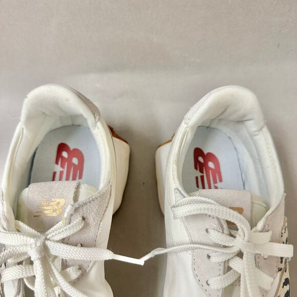 New Balance 327 Off White Moonbeam Leopard Beige Cream Suede Women's Size‎ 9 - Picture 7 of 16